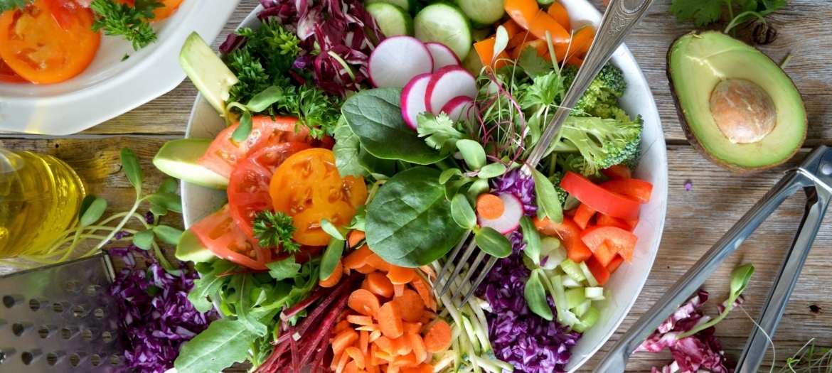 Avec les légumes frais