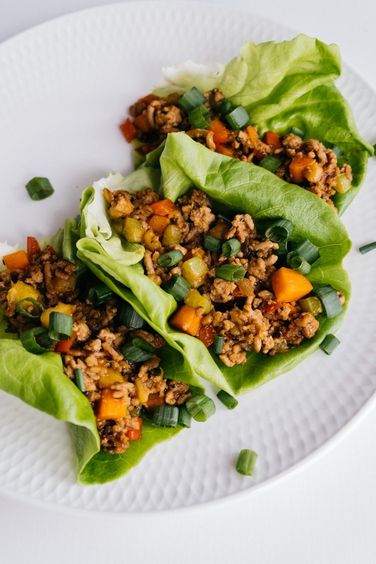 Wraps asiatiques de laitue Boston Mouvement J’aime les fruits et légumes