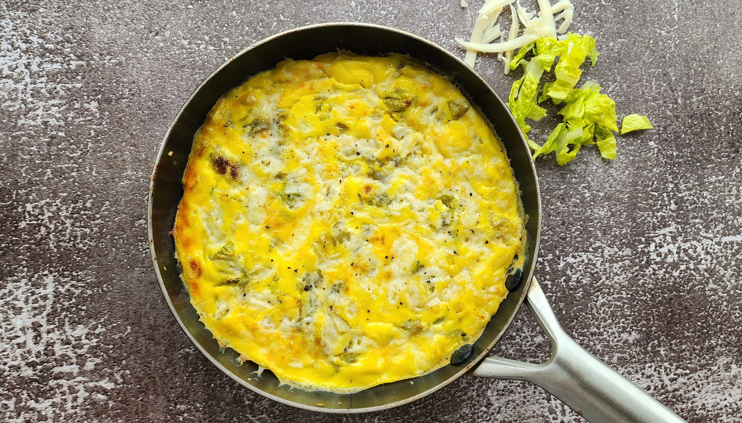 Frittata à la laitue - Mouvement J’aime les fruits et légumes